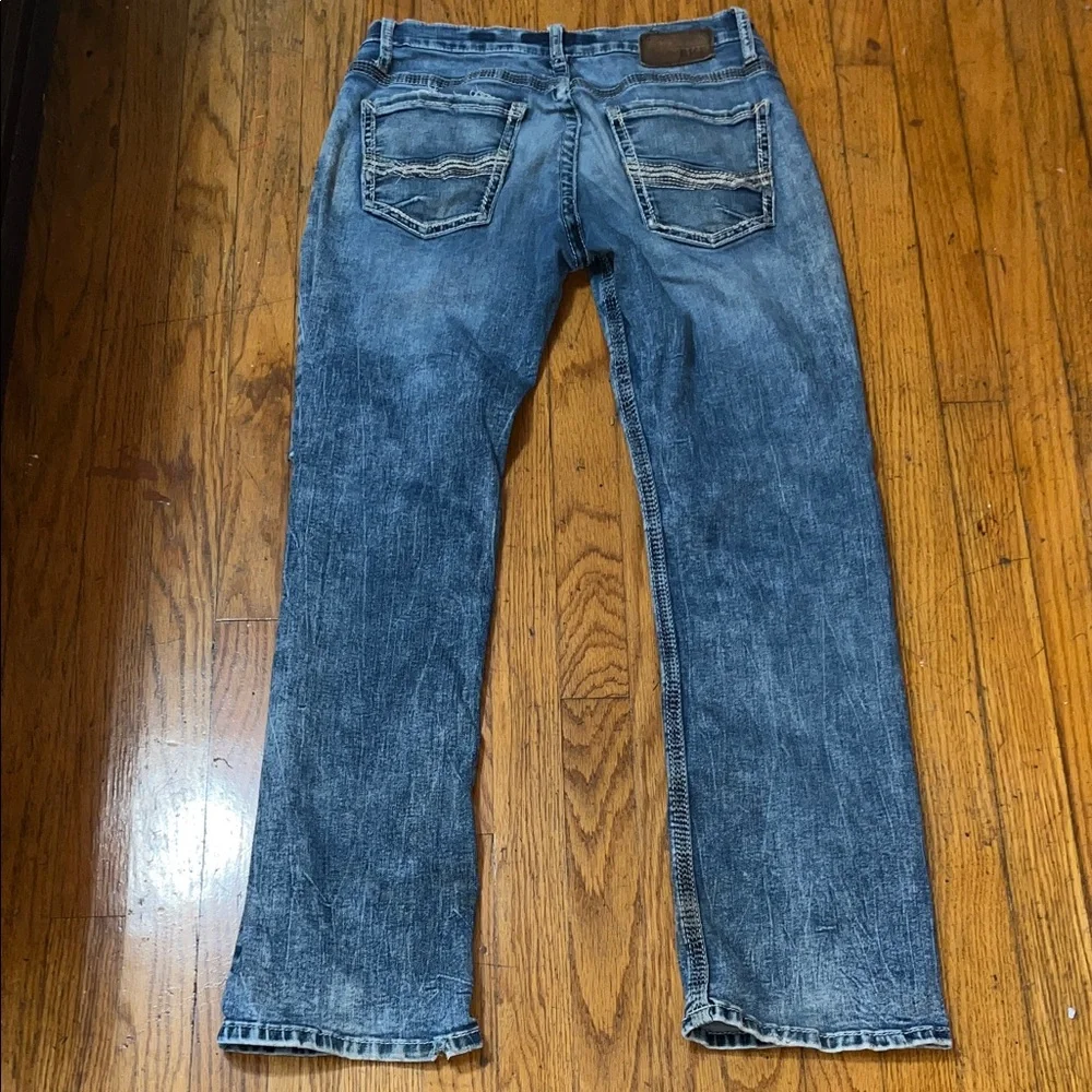 BKE Jake Bootleg  Men's Blue Denim Distressed Jeans - Size 31